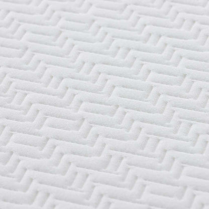 Matratze Weiß und Grau 80 x 160 cm Memory Foam