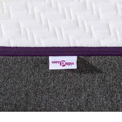 Matratze Weiß und Grau 80 x 200 cm Memory Foam