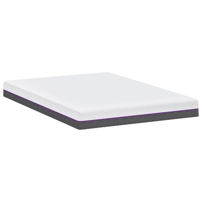 Matratze Weiß und Grau 140 x 200 cm Memory Foam