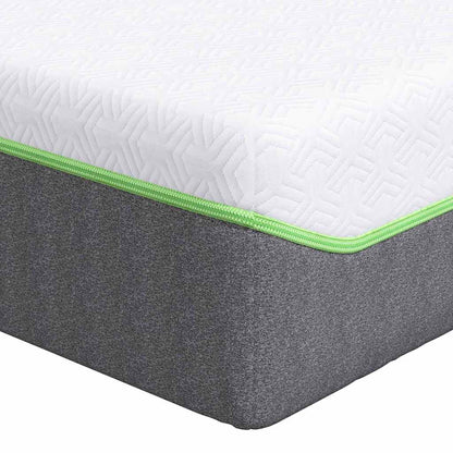 Matratze Weiß und Grau 90 x 190 cm Taschenfeder