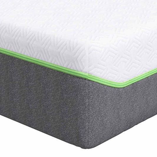 Matratze Weiß und Grau 90 x 190 cm Taschenfeder