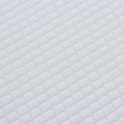 Matratze Weiß und Grau 140 x 190 cm Taschenfeder