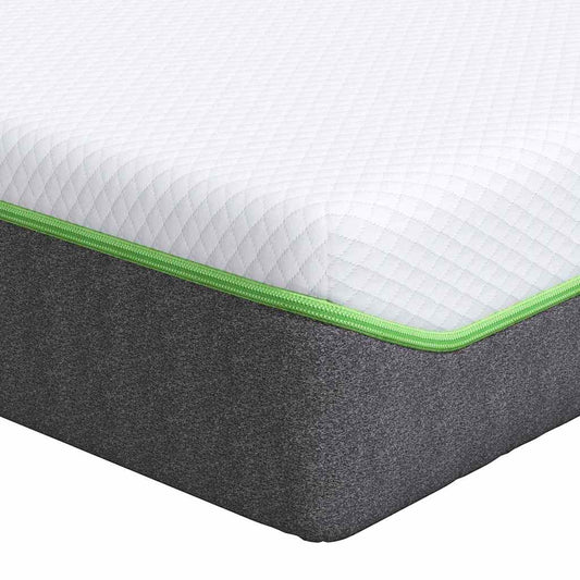 Matratze Weiß und Grau 140 x 190 cm Taschenfeder