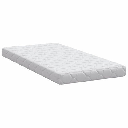 Matratze mit Kokosnusschicht Weiß 120 x 60 cm PU-Schaum