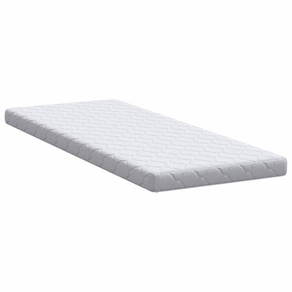 Matratze mit Kokosnusschicht Weiß 200 x 80 cm PU-Schaum