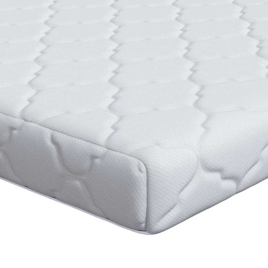 Matratze mit Kokosnusschicht Weiß 200 x 100 cm PU-Schaum