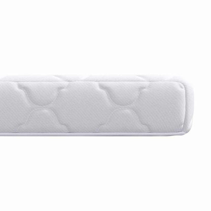 Matratze mit Kokosnusschicht Weiß 200 x 100 cm PU-Schaum