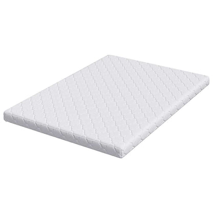 Matratze mit Kokosnusschicht Weiß 200 x 160 cm PU-Schaum