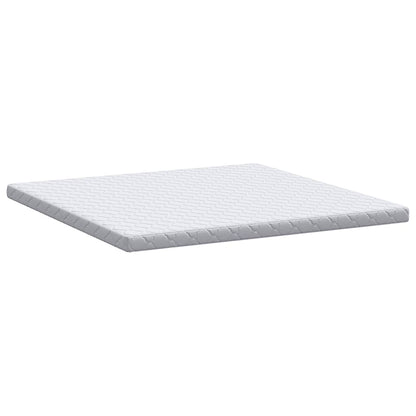 Matratze mit Kokosnusschicht Weiß 200 x 180 cm PU-Schaum