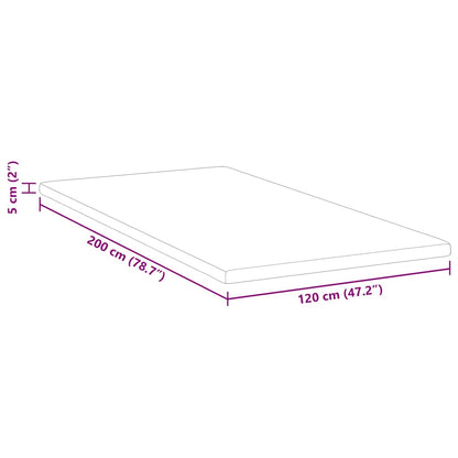 Matratzenpads Weiß 120 x 200 cm PU-Schaum