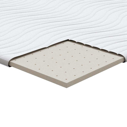 Matratzenpads Weiß 80 x 200 cm Latex