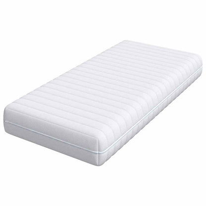 Matratze mit Kokosnusschicht Weiß 80 x 160 cm Taschenfeder