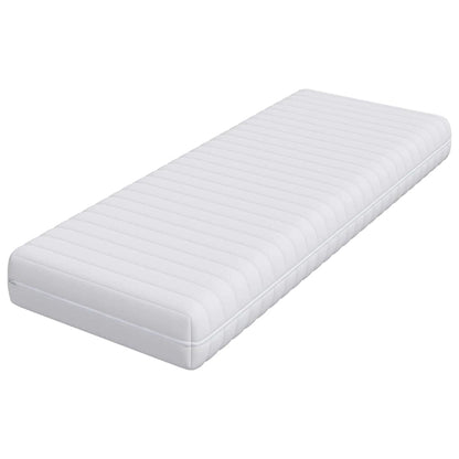 Matratze mit Kokosnusschicht Weiß 70 x 200 cm Taschenfeder