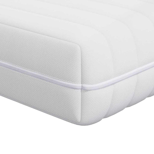 Matratze mit Kokosnusschicht Weiß 80 x 200 cm Taschenfeder