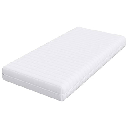 Matratze mit Kokosnusschicht Weiß 100 x 200 cm Taschenfeder
