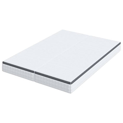 Matratze 2 pcs Weiß und Grau 70 x 190 cm Bonell Feder