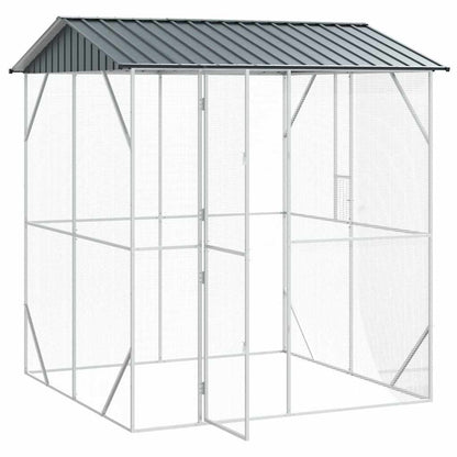 Vogelkäfig Anthrazit 215 x 208 x 247 cm Verzinkter Stahl