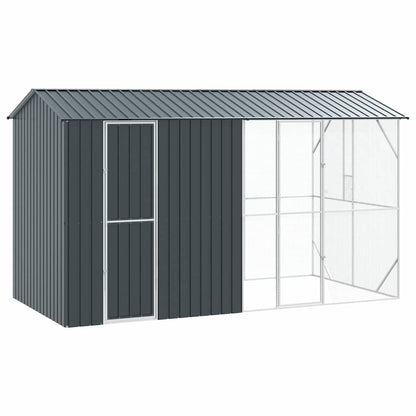 Vogelkäfig Anthrazit 430 x 208 x 247 cm Verzinkter Stahl