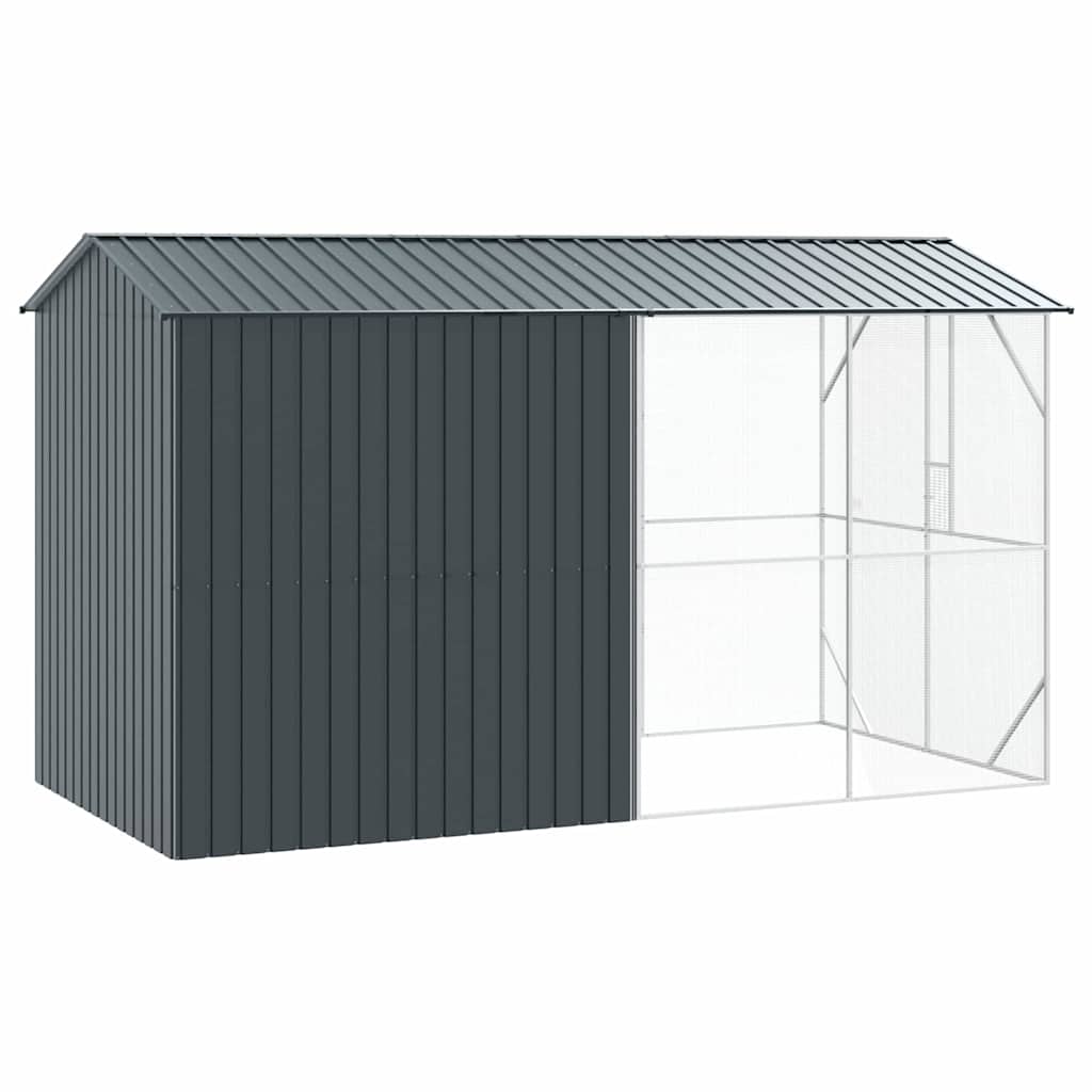 Vogelkäfig Anthrazit 430 x 208 x 247 cm Verzinkter Stahl
