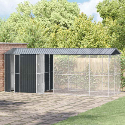 Vogelkäfig Anthrazit 645 x 208 x 247 cm Verzinkter Stahl