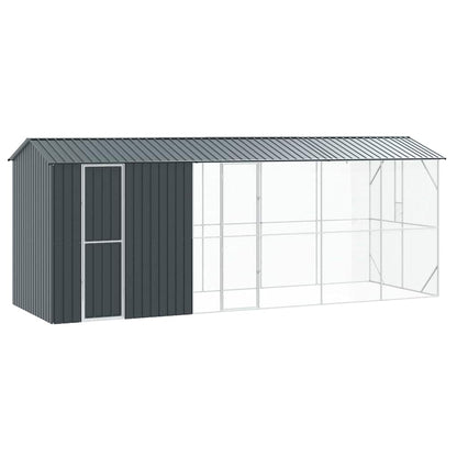 Vogelkäfig Anthrazit 645 x 208 x 247 cm Verzinkter Stahl