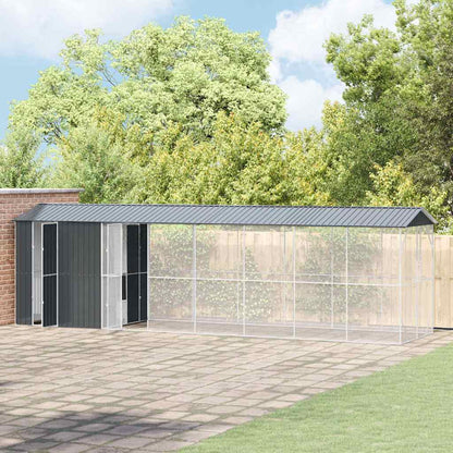 Vogelkäfig Anthrazit 860 x 208 x 247 cm Verzinkter Stahl