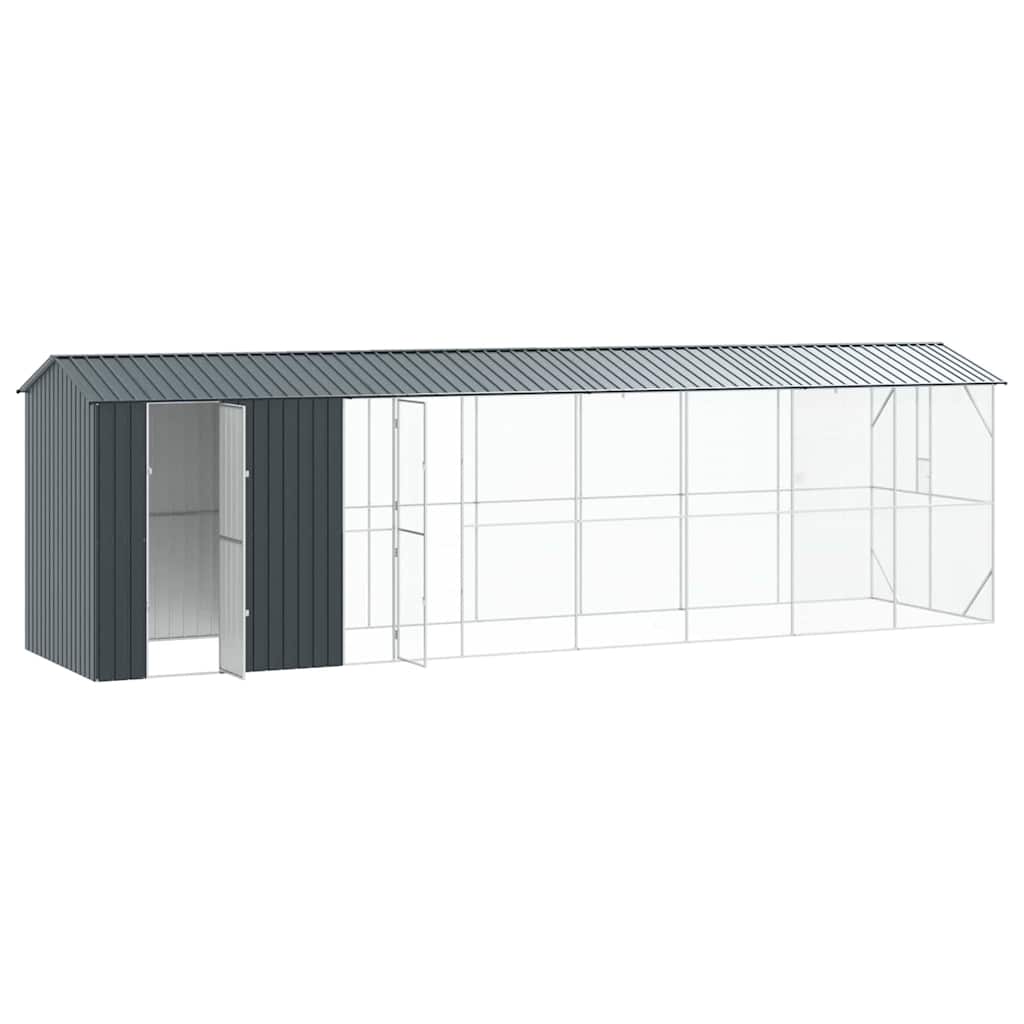 Vogelkäfig Anthrazit 860 x 208 x 247 cm Verzinkter Stahl