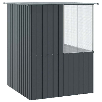 Vogelkäfig Anthrazit 154 x 154 x 200 cm Verzinkter Stahl