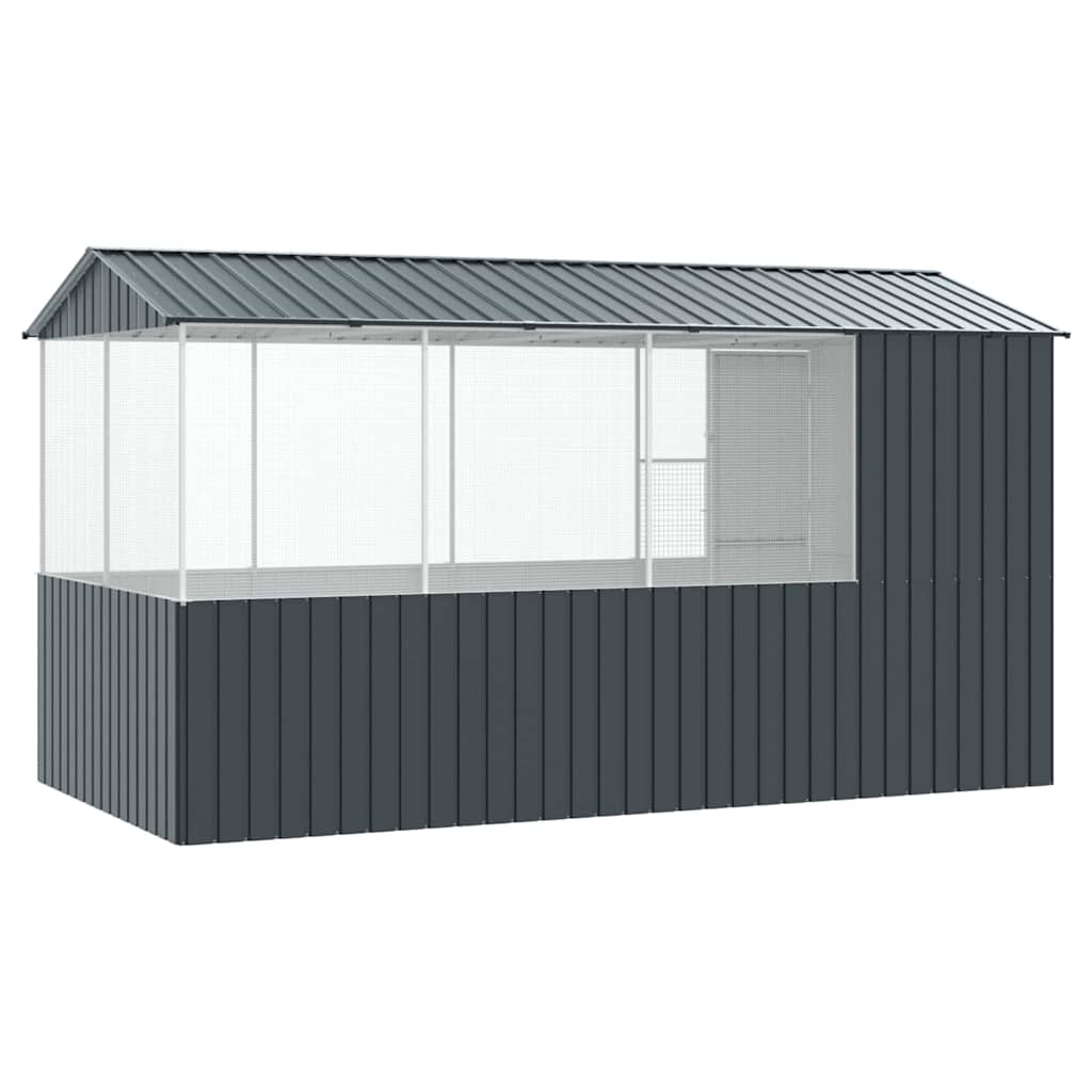 Vogelkäfig Anthrazit 410 x 210 x 230 cm Verzinkter Stahl