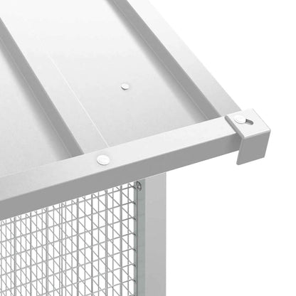 Vogelkäfig Grau 215 x 110 x 247 cm Verzinkter Stahl