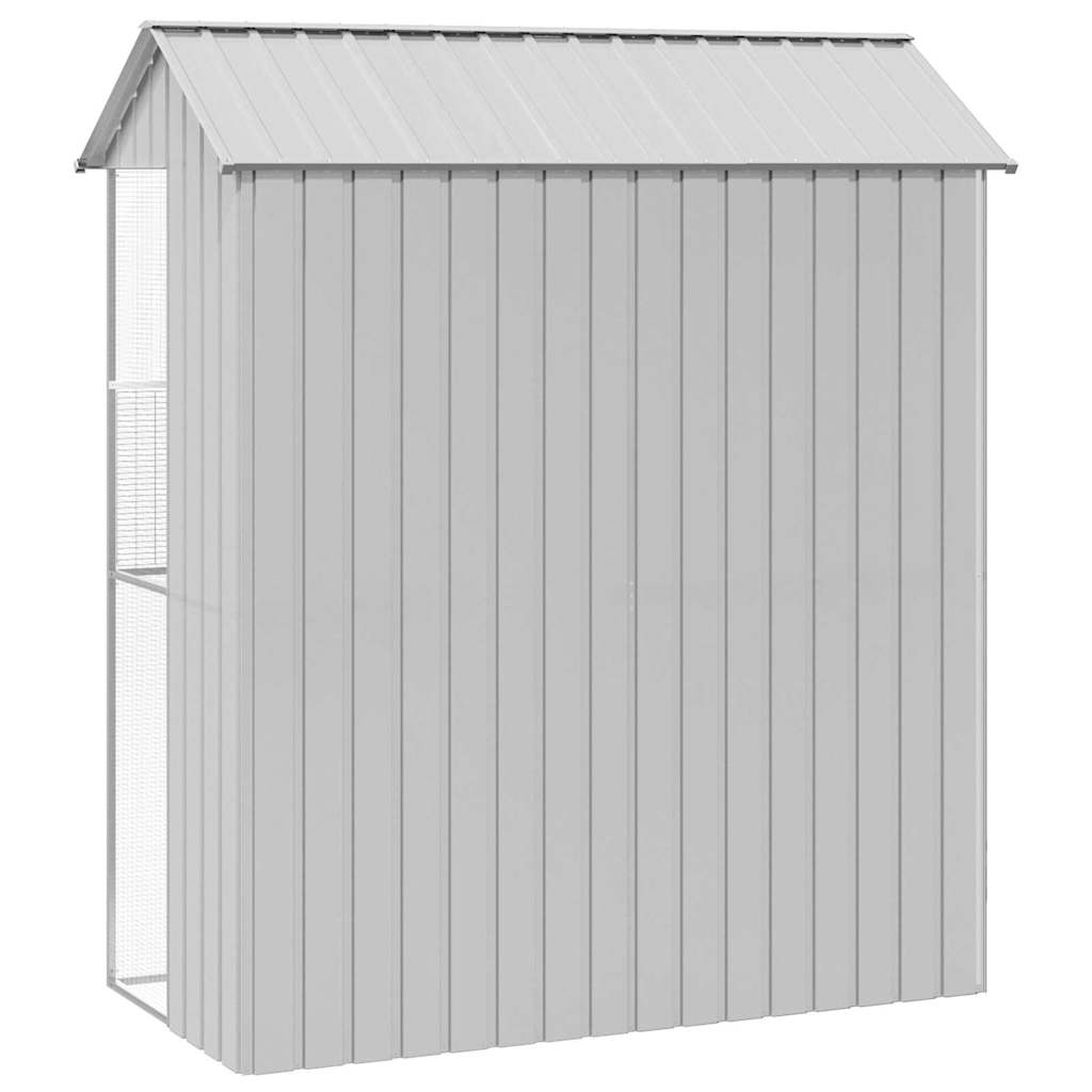 Vogelkäfig Grau 215 x 110 x 247 cm Verzinkter Stahl