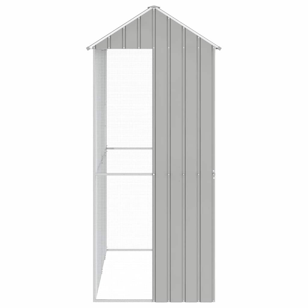 Vogelkäfig Grau 215 x 110 x 247 cm Verzinkter Stahl
