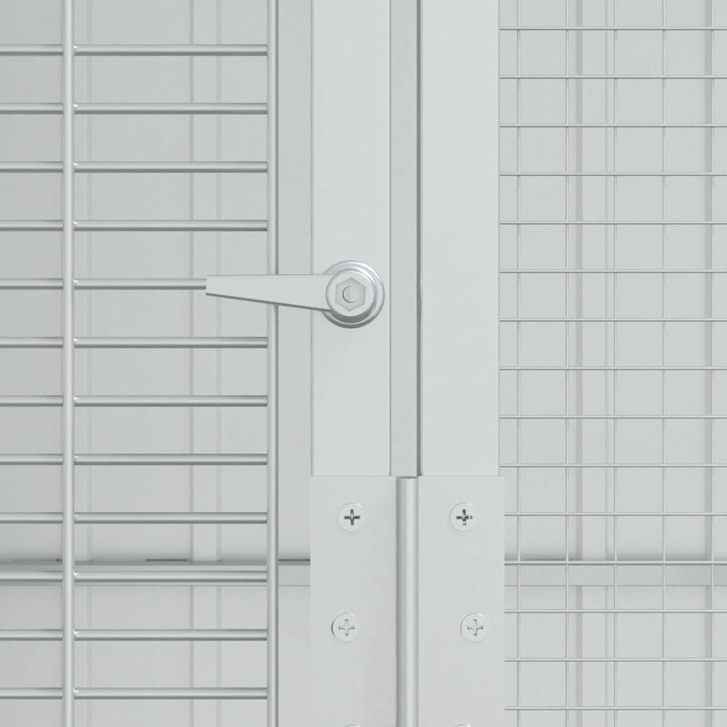 Vogelkäfig Anthrazit 215 x 210 x 247 cm Verzinkter Stahl