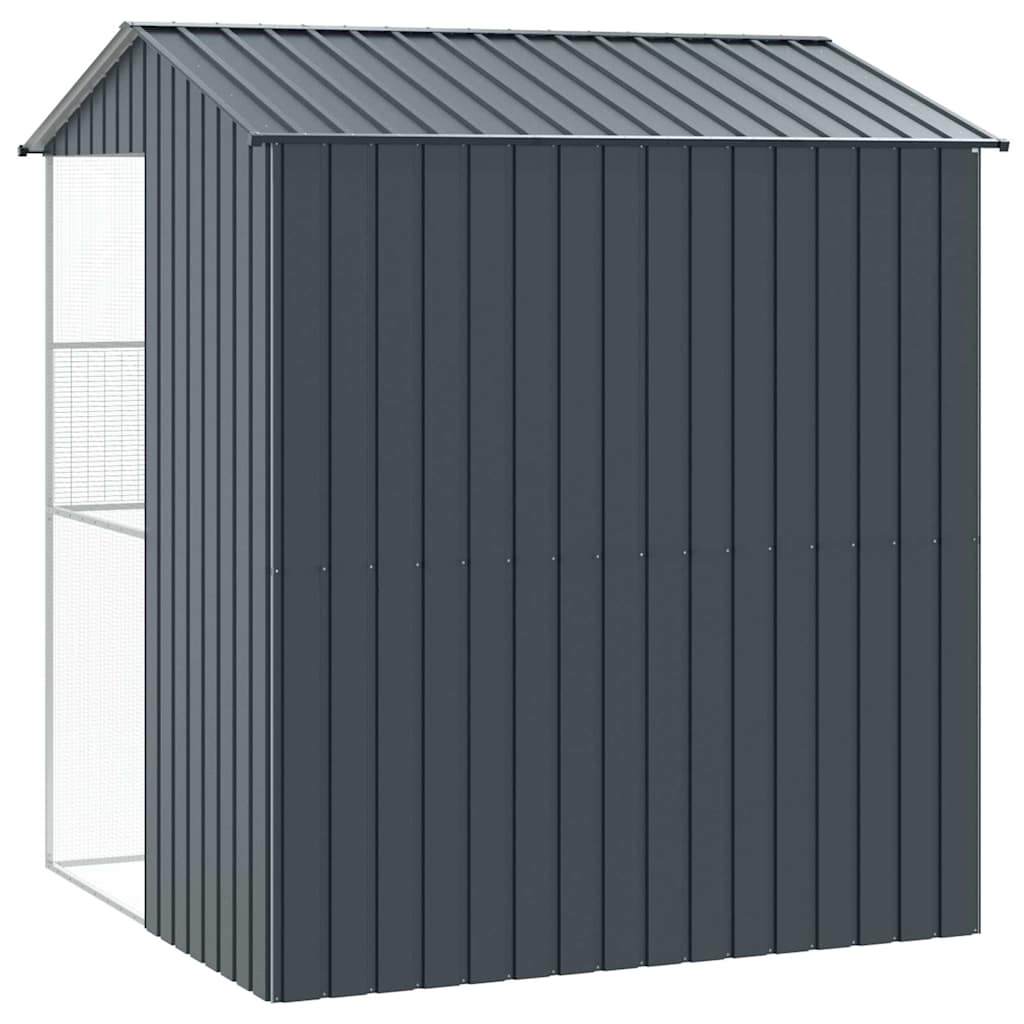 Vogelkäfig Anthrazit 215 x 210 x 247 cm Verzinkter Stahl