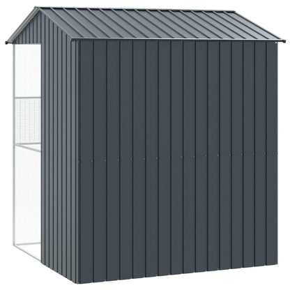 Vogelkäfig Anthrazit 215 x 210 x 247 cm Verzinkter Stahl