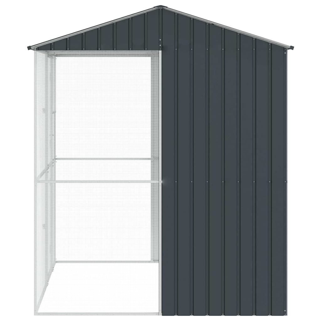 Vogelkäfig Anthrazit 215 x 210 x 247 cm Verzinkter Stahl