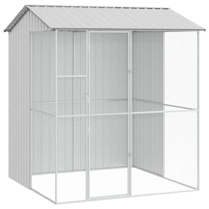 Vogelkäfig Grau 215 x 210 x 247 cm Verzinkter Stahl