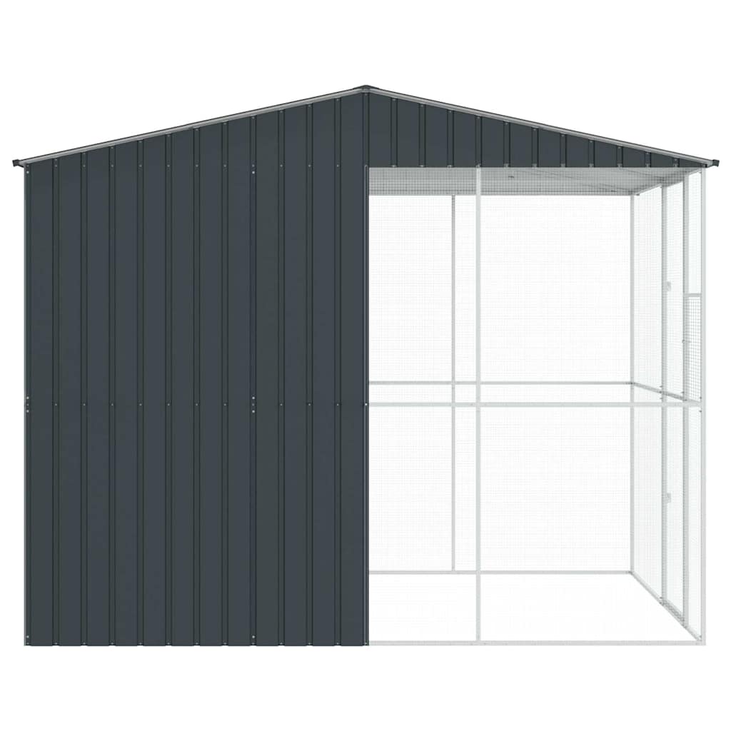 Vogelkäfig Anthrazit 215 x 310 x 247 cm Verzinkter Stahl
