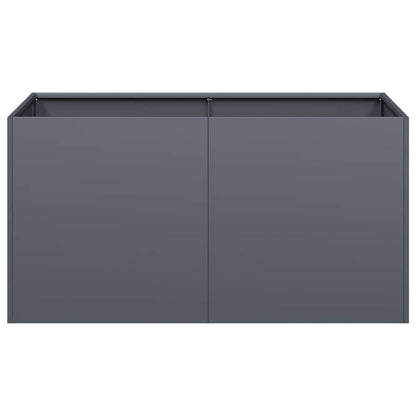 Pflanzkübel Anthrazit 80x40x40 cm Kaltgewalzter Stahl