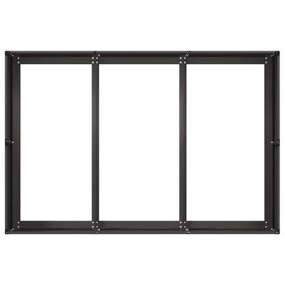 Pflanzkübel Schwarz 120x80x40 cm Stahl