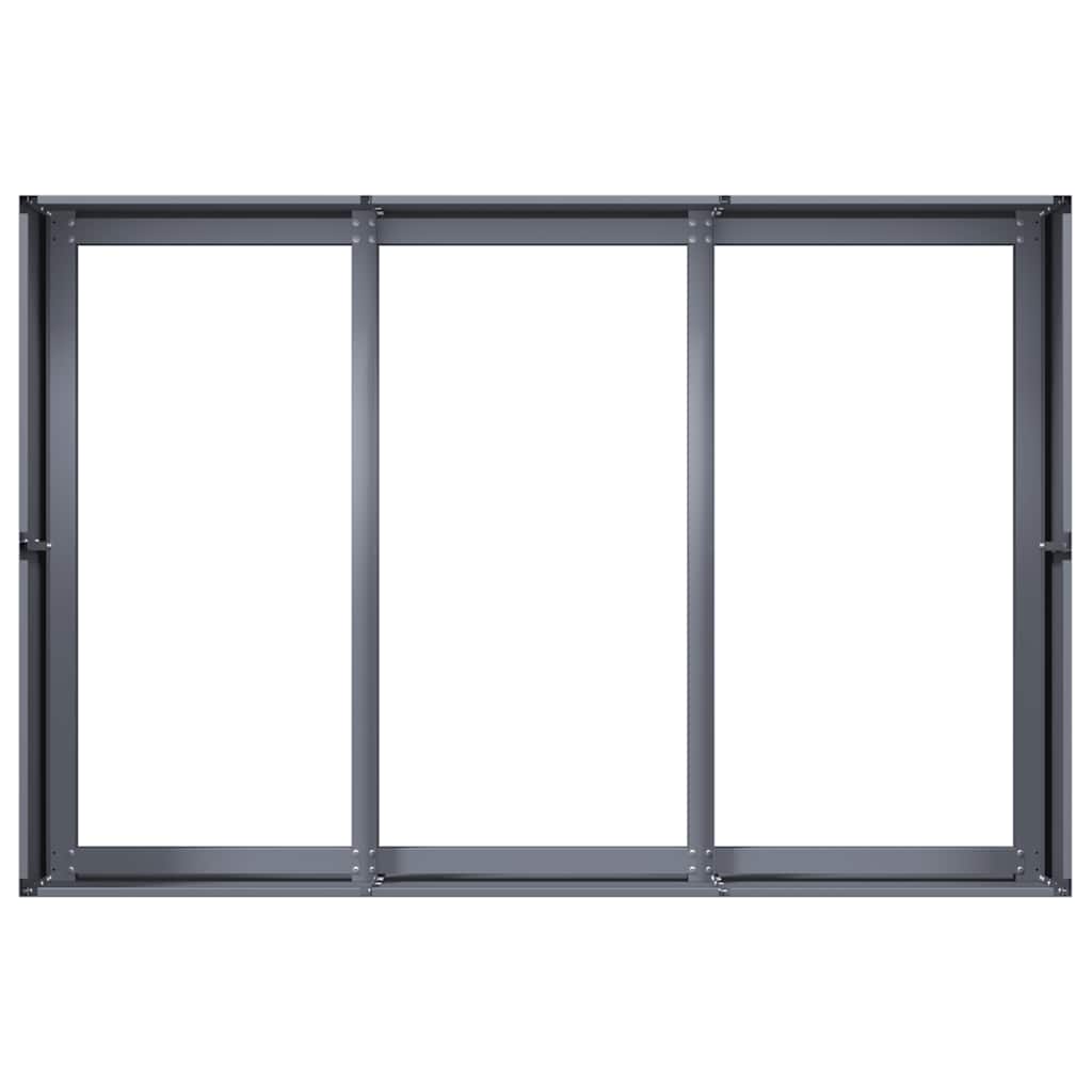 Pflanzkübel Anthrazit 120x80x40 cm Stahl