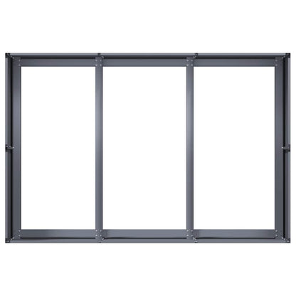 Pflanzkübel Anthrazit 120x80x40 cm Stahl