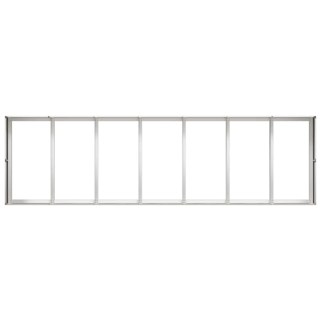 Pflanzkübel 280x80x40 cm Edelstahl