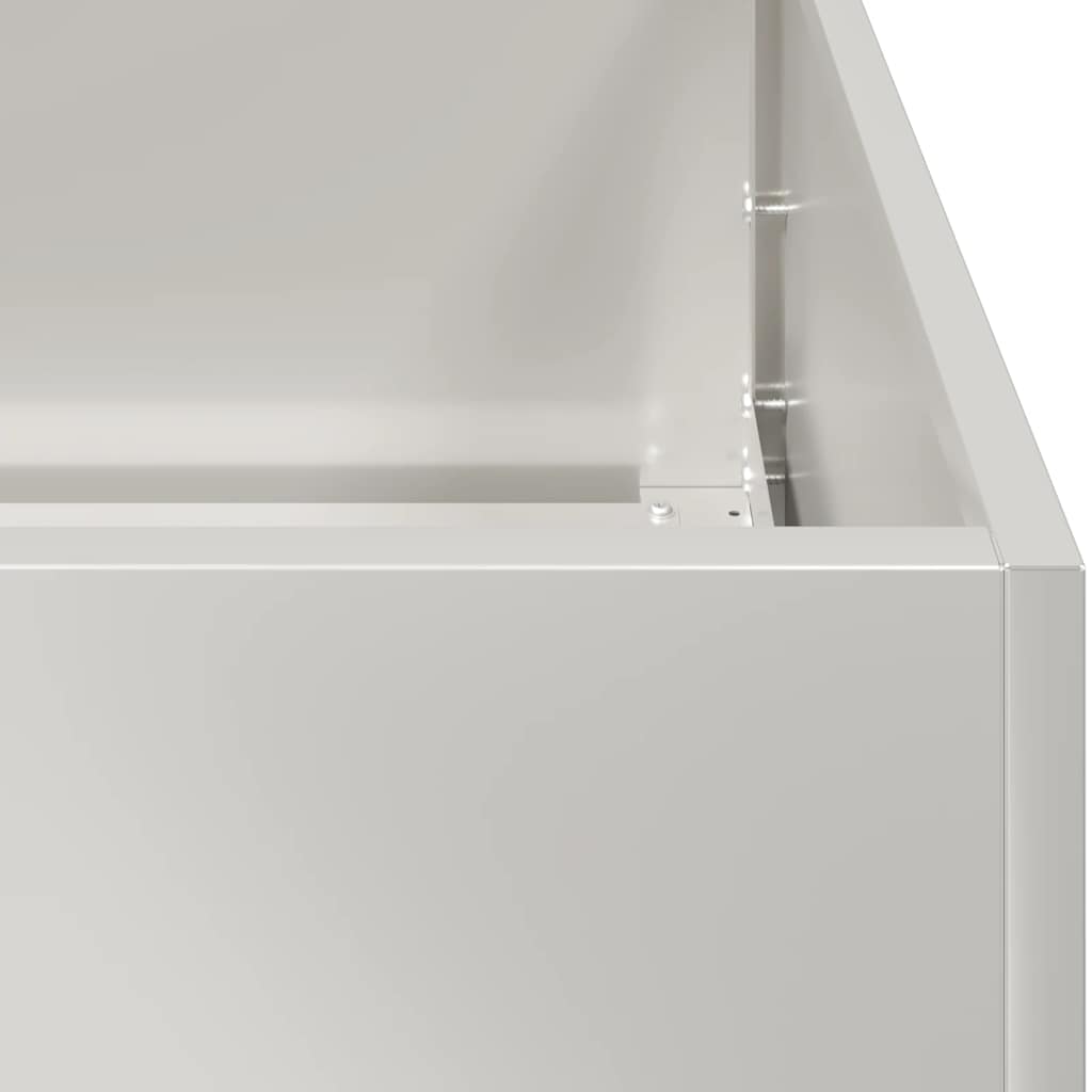 Pflanzkübel 280x80x40 cm Edelstahl