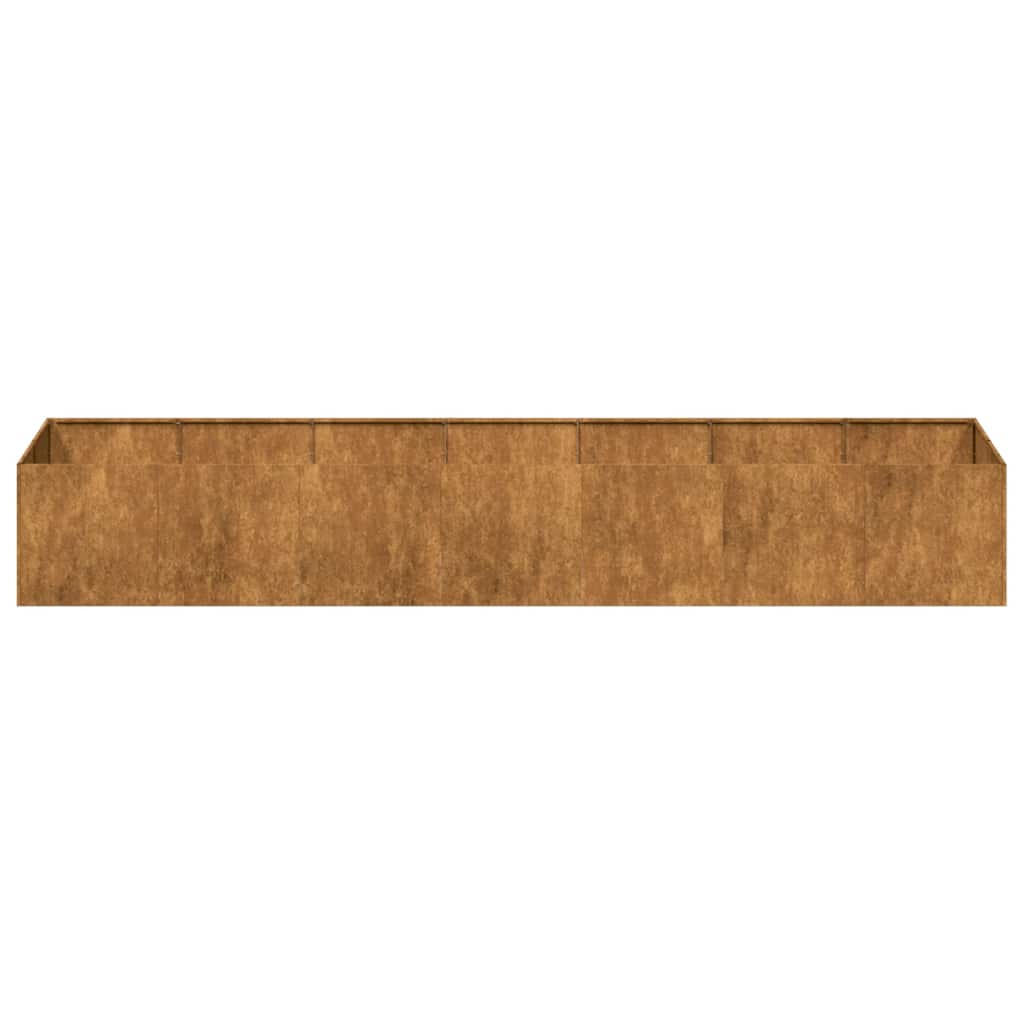 Pflanzkübel Rostig 280x80x40 cm Wetterfester Stahl