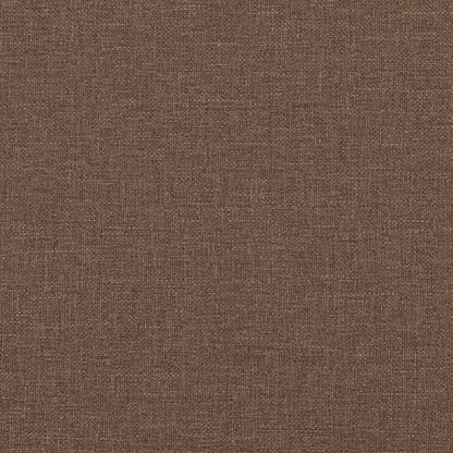 3-teiliges Sofa-Set mit Kissen, brauner Stoff