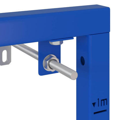 Badezimmer Wandstütze Blau 50 x 17.5 x 136 cm Stahl