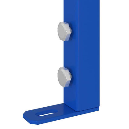 Badezimmer Wandstütze Blau 50 x 17.5 x 136 cm Stahl