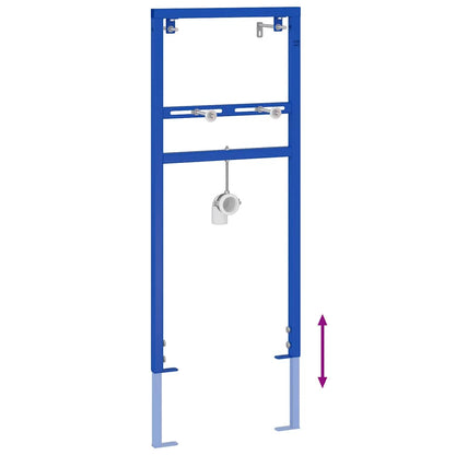 Badezimmer Wandstütze Blau 50 x 17.5 x 136 cm Stahl