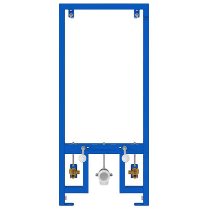 Badezimmer Wandstütze Blau 50 x 17.5 x 136 cm Stahl